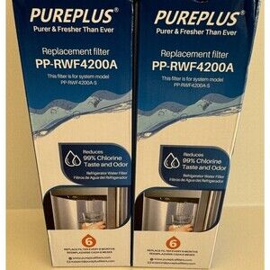 PUREPLUS Replacement Water Filter No. 6 PP-RWF4200A (2 pack) sealed filters